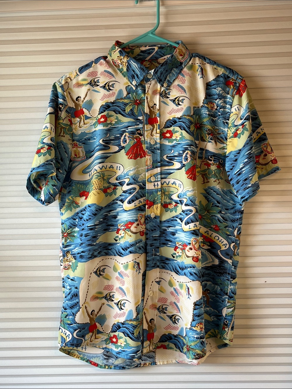 Cotton & Co Hawaiian Short Sleeve Button Up Shirt